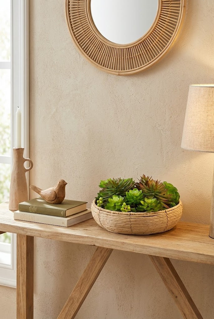 JARDIM DE SUCULENTAS/HYPERICUM, 37CM DIAM Cod: A7108