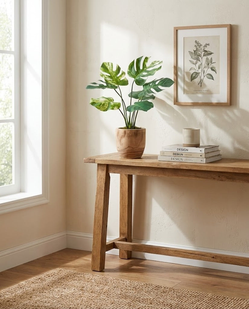 COSTELA DE ADÃO EM VASO DE MADEIRA, 78CM Cod: A7110