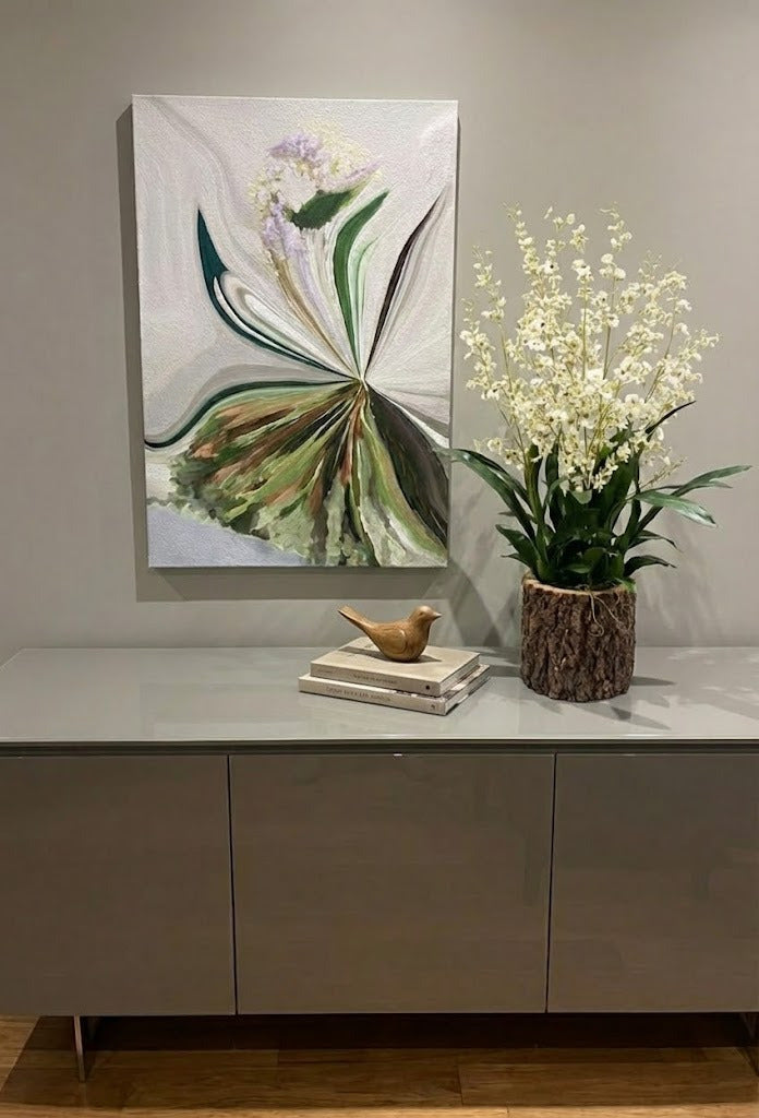 ORQ. ONCIDIUM BR EM CACHEPOT RÚSTICO, 110CM Cod: A7124