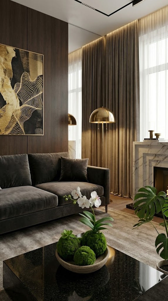 ESFERAS DE MUSGO C/ ORQUÍDEAS Cod: A7134