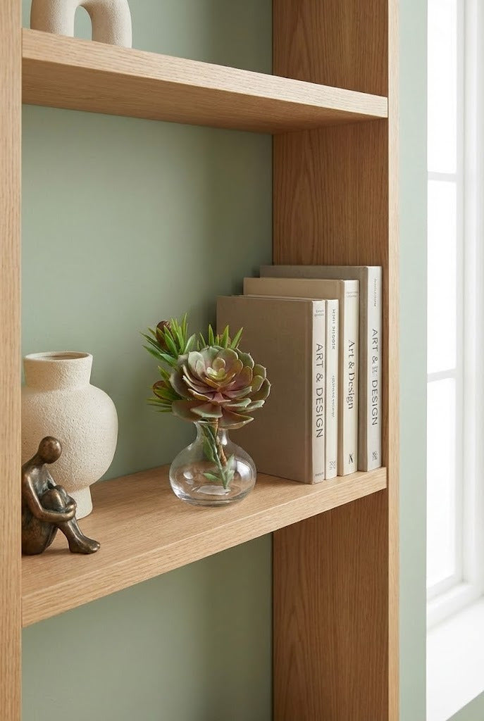 SUCULENTA 12cm VERDE/MAUVE Cod: 7956-MV