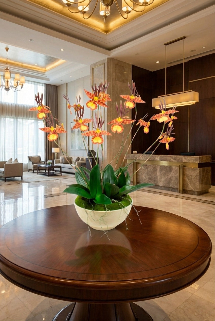 ORQ. BORBOLETA EM BOWL CER, 85CM Cod: A7176