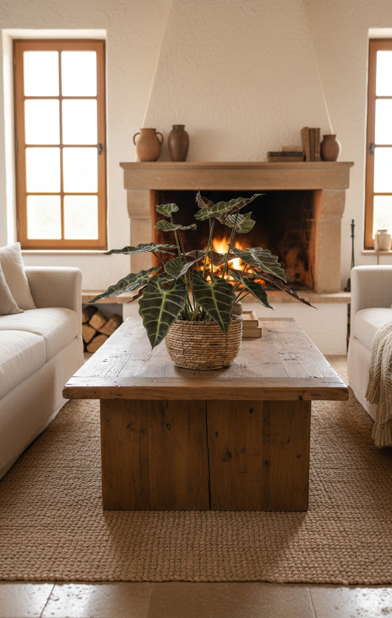 ALOCASIA AMAZÔNICA EM POTE PVC, 65CM Cod: A7211VPP