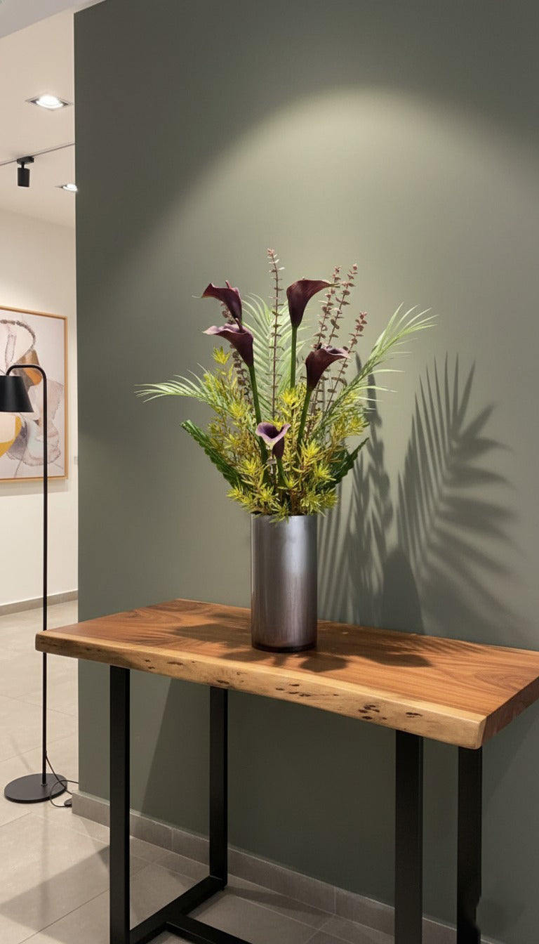 ARRANJO BERINJELA IMPERIAL, 85CM Cod: A7223