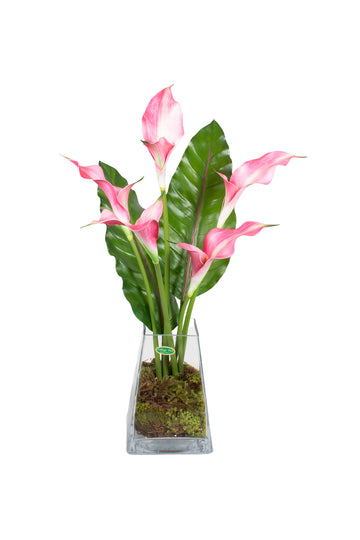 COPOS DE LEITE DUPLOS PINK/VIDRO, 65CM Cod: A7232
