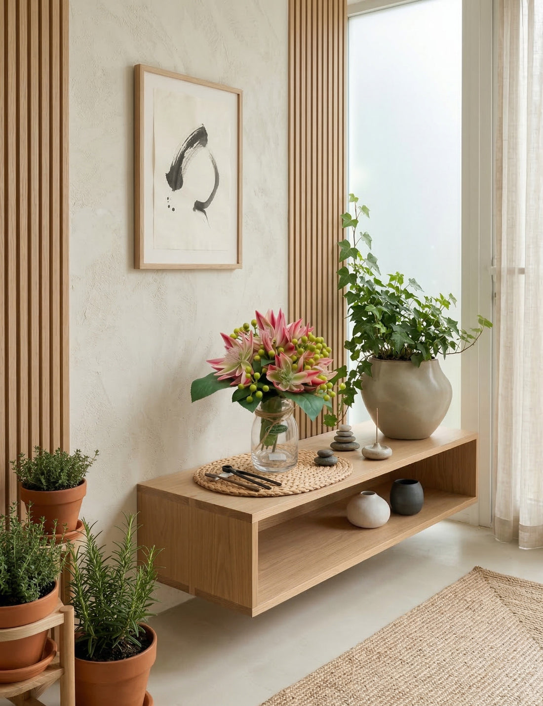 SERRURIAS FU C/ BERRIES EM VIDRO, 25CM Cod: A7267