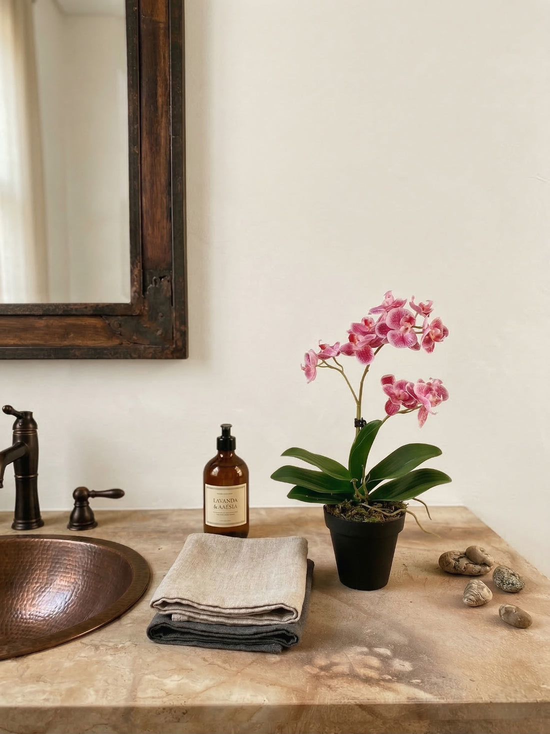 ORQ. PHALAENOPSIS FU EM POTE PVC 36CM Cod: A7278