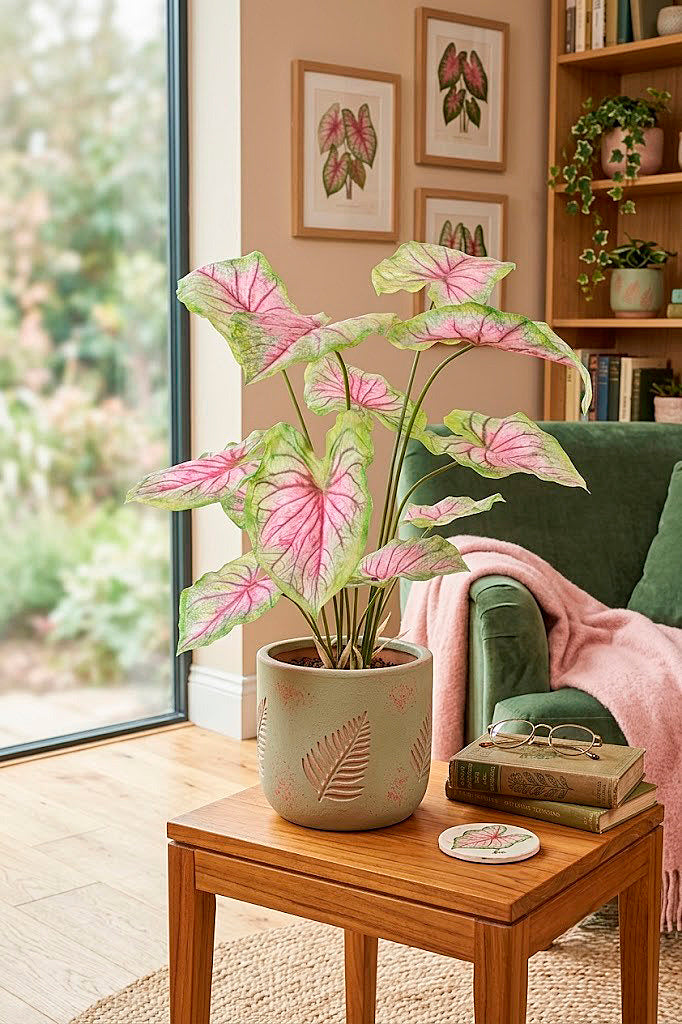 CALADIUM X4 VD/PK EM POTE PVC, 80CM Cod: A7387