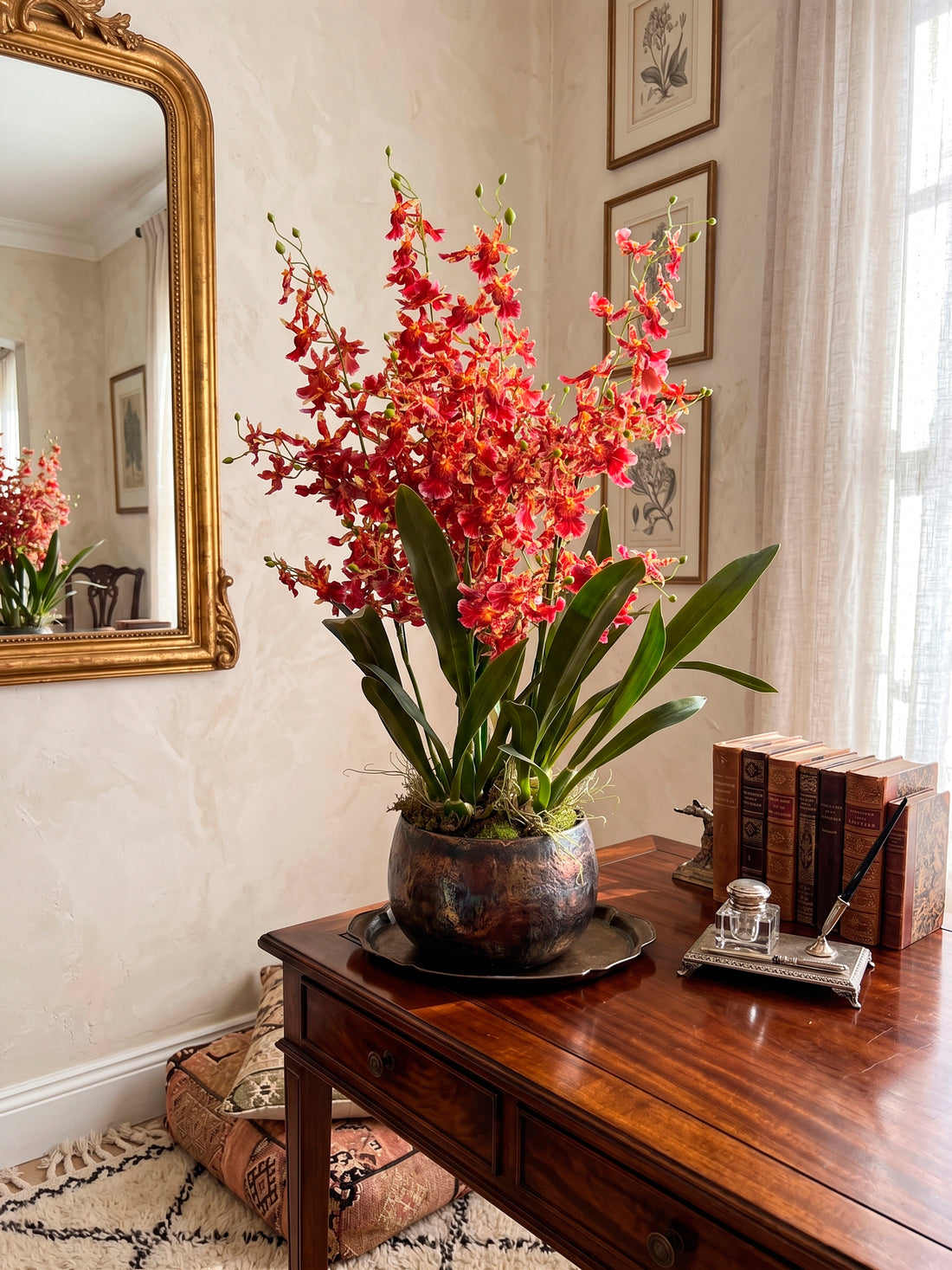 ORQ. ONCIDIUM VM/LA X5 EM POTE PVC,92CM Cod: A7391