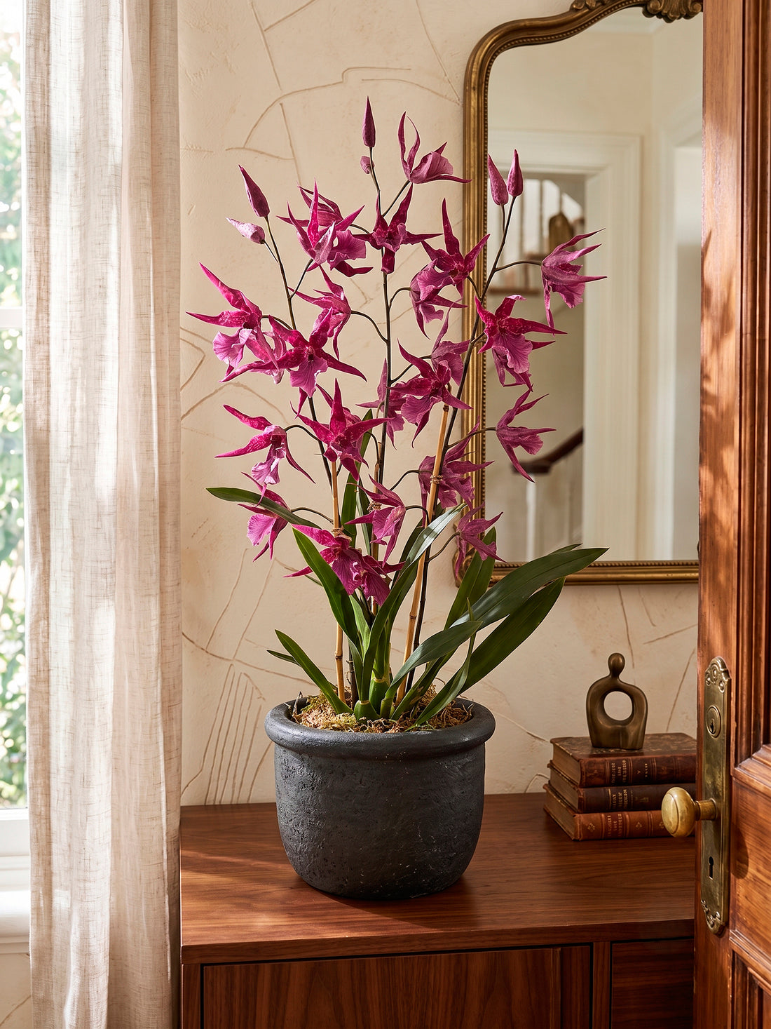 ORQ. ONCIDIUM FU X3 EM POTE PVC, 95CM Cod: A7392