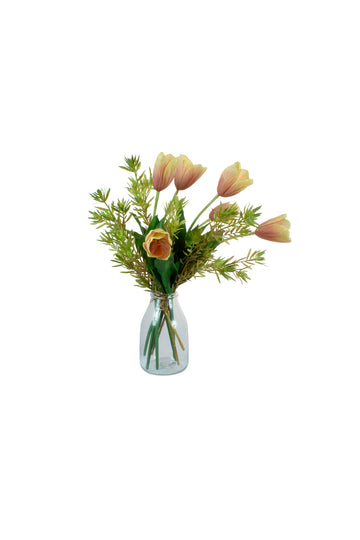 TULIPAS EM VIDRO, 60CM Cod: A7402