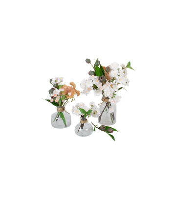 KIT C/3 VASINHOS DE FLORES DO CAMPO, 32CM Cod: A7407