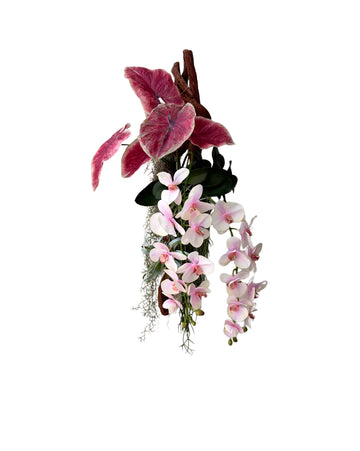 ORQUÍDEAS EM TRONCO NATURAL, 115CM Cod: A7448