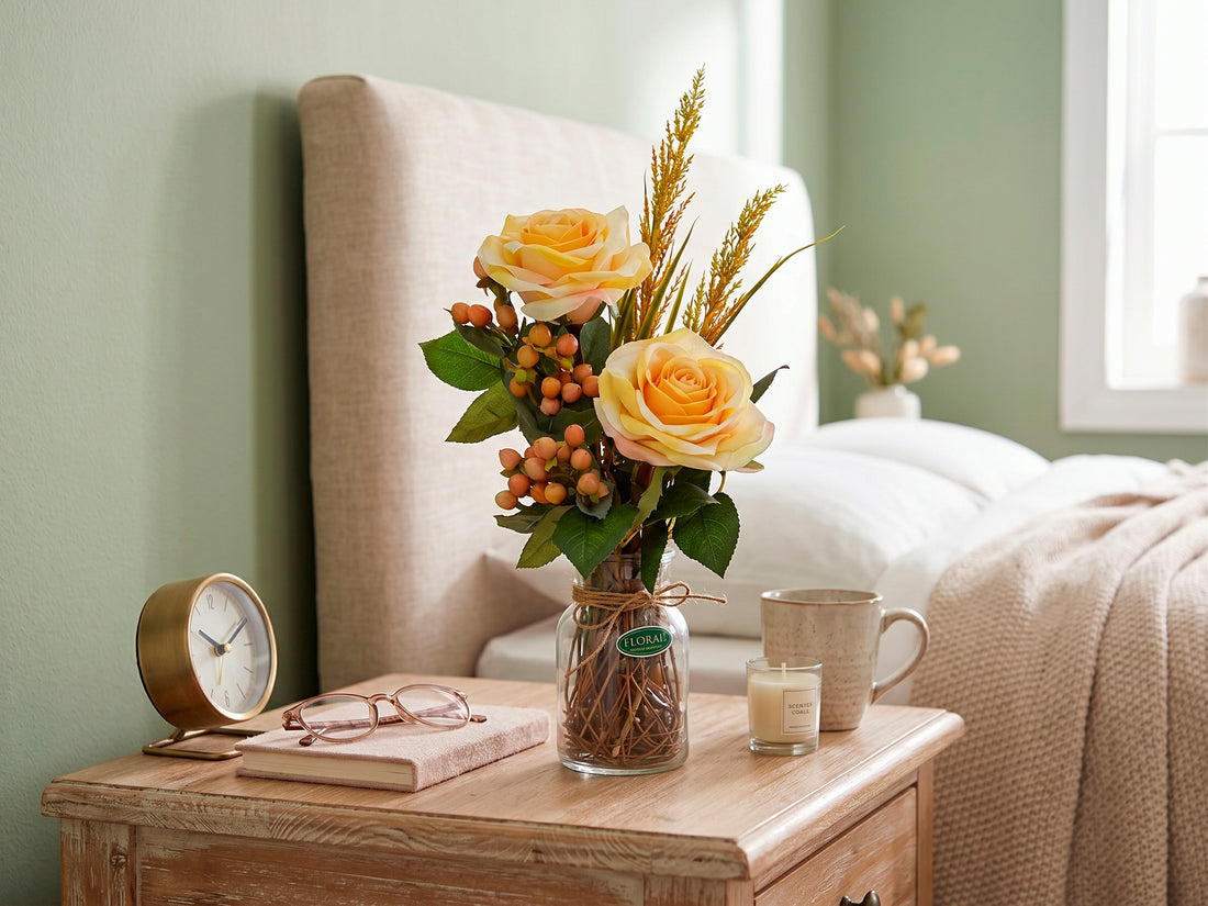 ROSAS AM EM VIDRO 33CM Cod: A7477