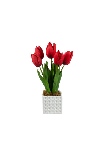 TULIPAS VM EM CER, 35CM Cod: A7481