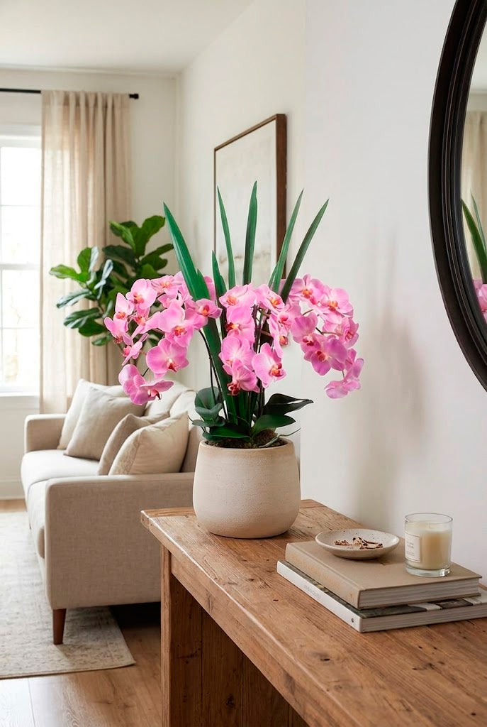 ORQ. PHALAENOPSIS LV X6 EM POTE PVC, 90CM Cod: A7525LV