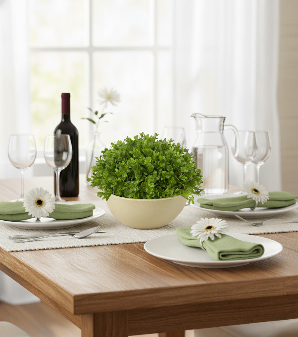 BUXINHO NO POTE PLÁSTICO 24CM Cod: A6535-PT