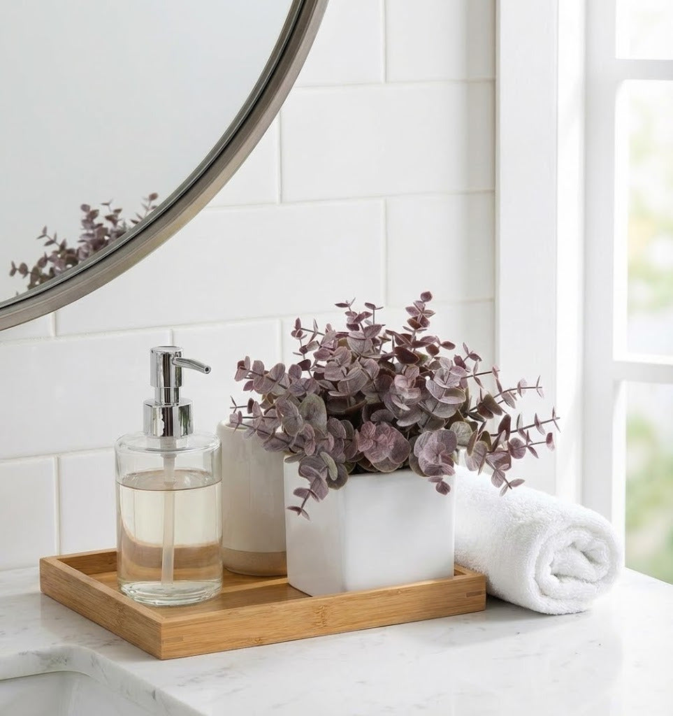 EUCALIPTO VINHO EM CERAMICA 15CM Cod: A6652-VI