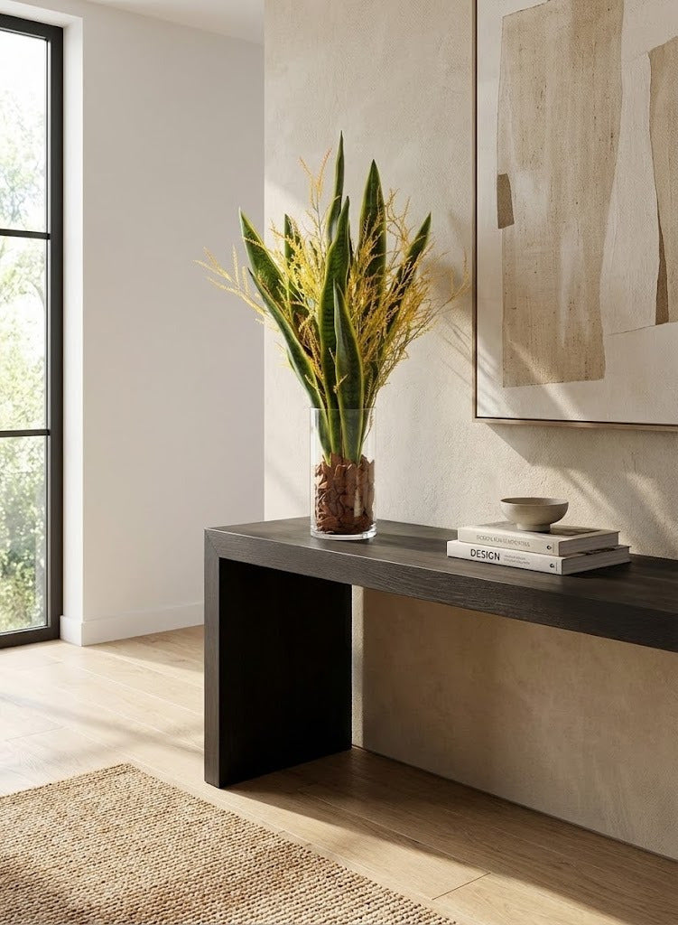 ESPADA DE S. JORGE C/ GALHOS SECOS EM VIDRO 90 CM Cod: A7054