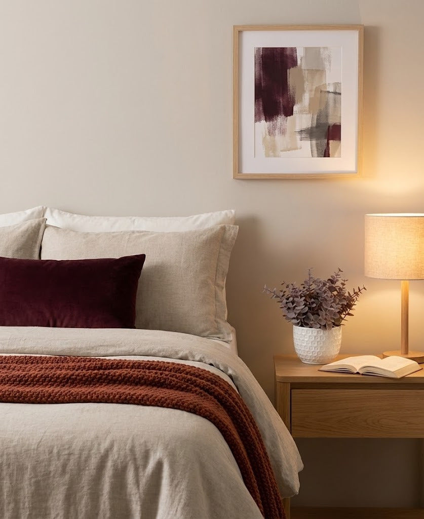 EUCALIPTOS VINHO EM CER 18CM Cod: A6365