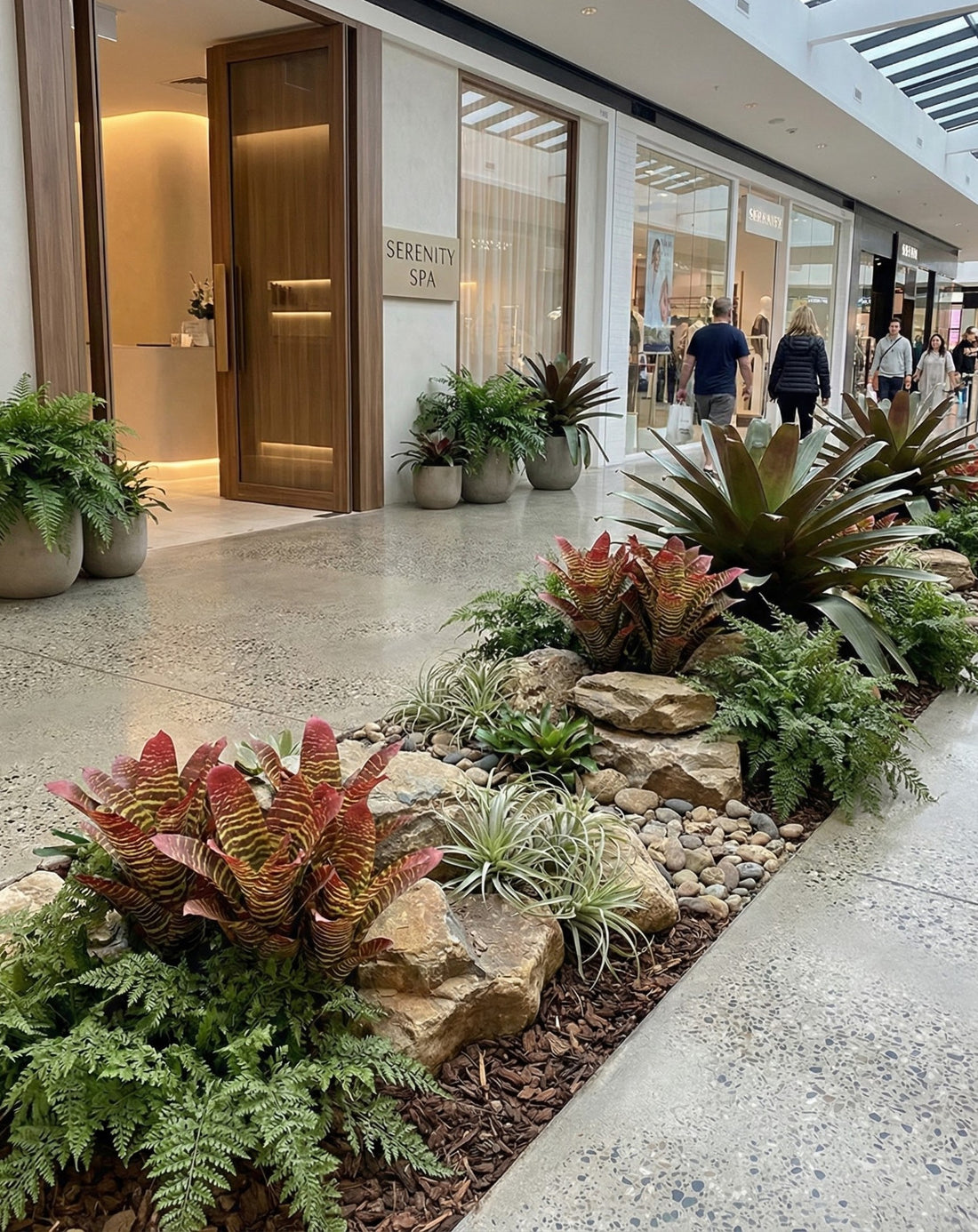 BROMELIA 38cm VD/VINHO Cod: 8638MV