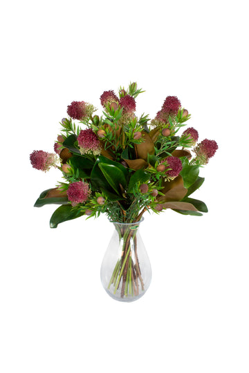 FLOR DE ALHO VI C/ FOLHAGENS 60CM Cod: A6895